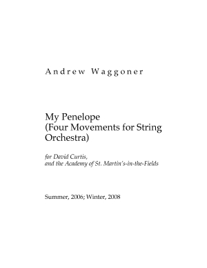 My Penelope for string orchestra - Click Image to Close